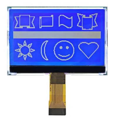 24PIN COG 19296 ЖК-дисплей Экран ST75256 Привод IC SPI/I2C/параллельный Интерфейс белый/синий Подсветка - Цвет: Синий