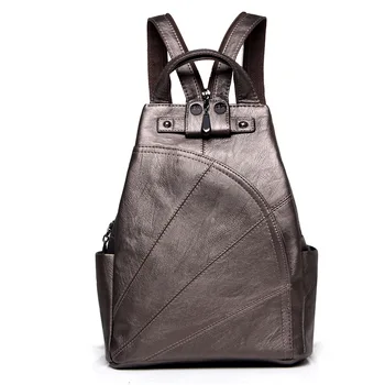 

High quality leather backpack college girl small daypacks backpacks stacy bag women fashion bags for teenagers mochila