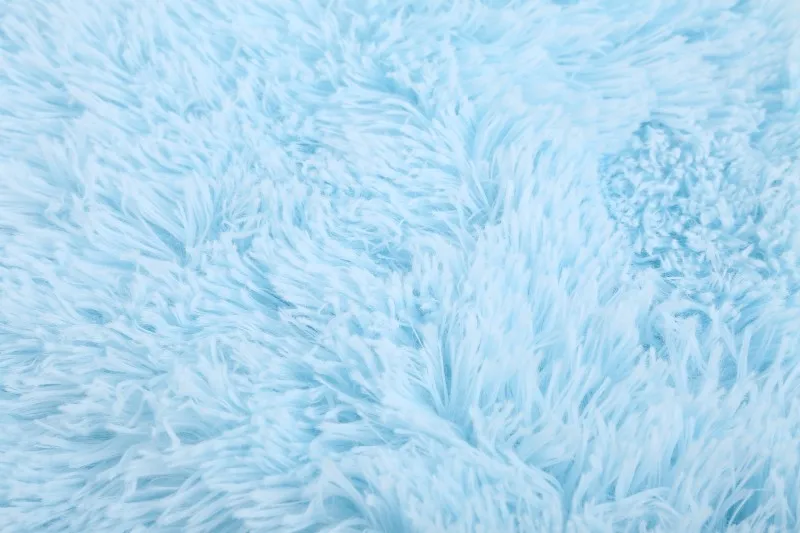 Зеленое мохнатое одеяло из искусственного меха для дивана, мягкое плюшевое одеяло для детей, украшение для спальни, небесно-голубое