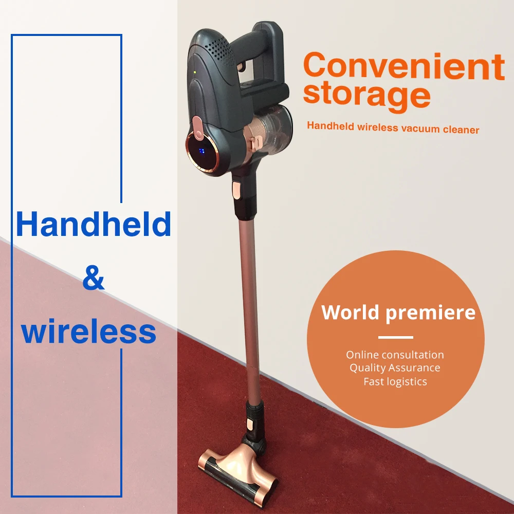 

With LED light Handheld 2-In-1 Wireless Bagless Vacuum Cleaner Dust Collector Household Aspirator For Home and car