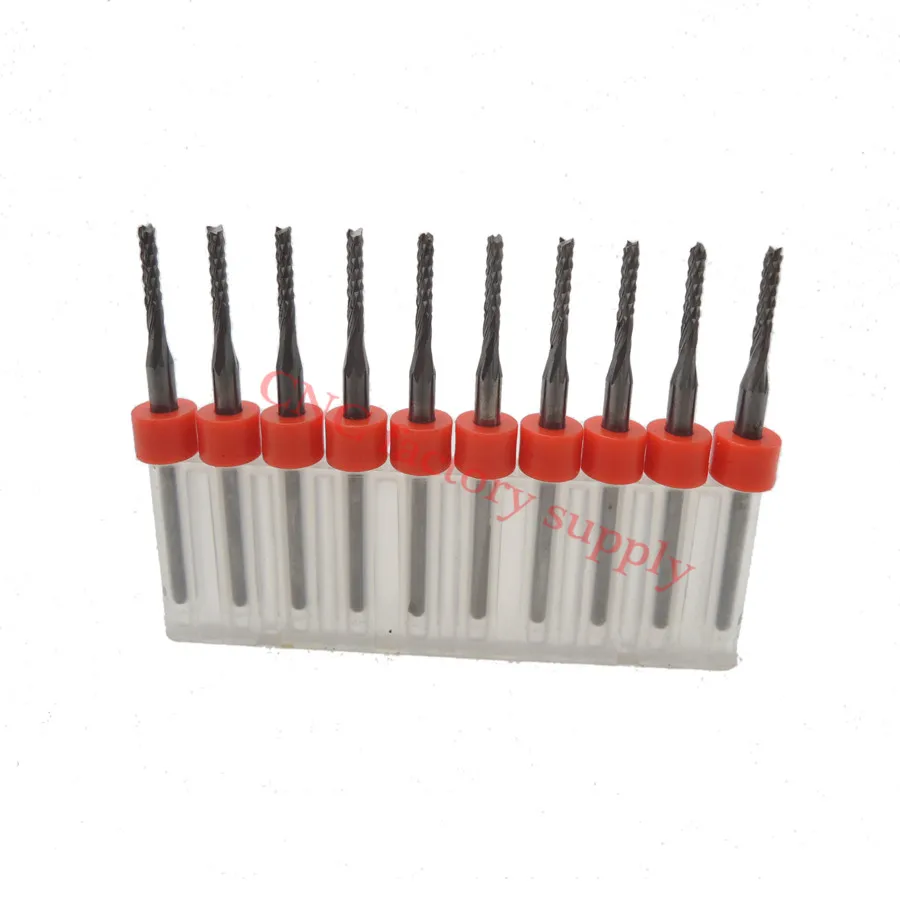Горячие sale10pcs PCB фреза 1.8 мм рыбий хвост фрезы кукурузы карбида вольфрама мини