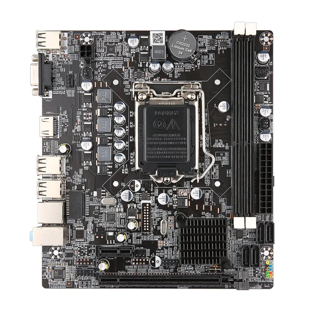 

Professional H61 Desktop Computer Mainboard Motherboard 1155 Pin CPU Interface Upgrade USB2.0 DDR3 1600/1333