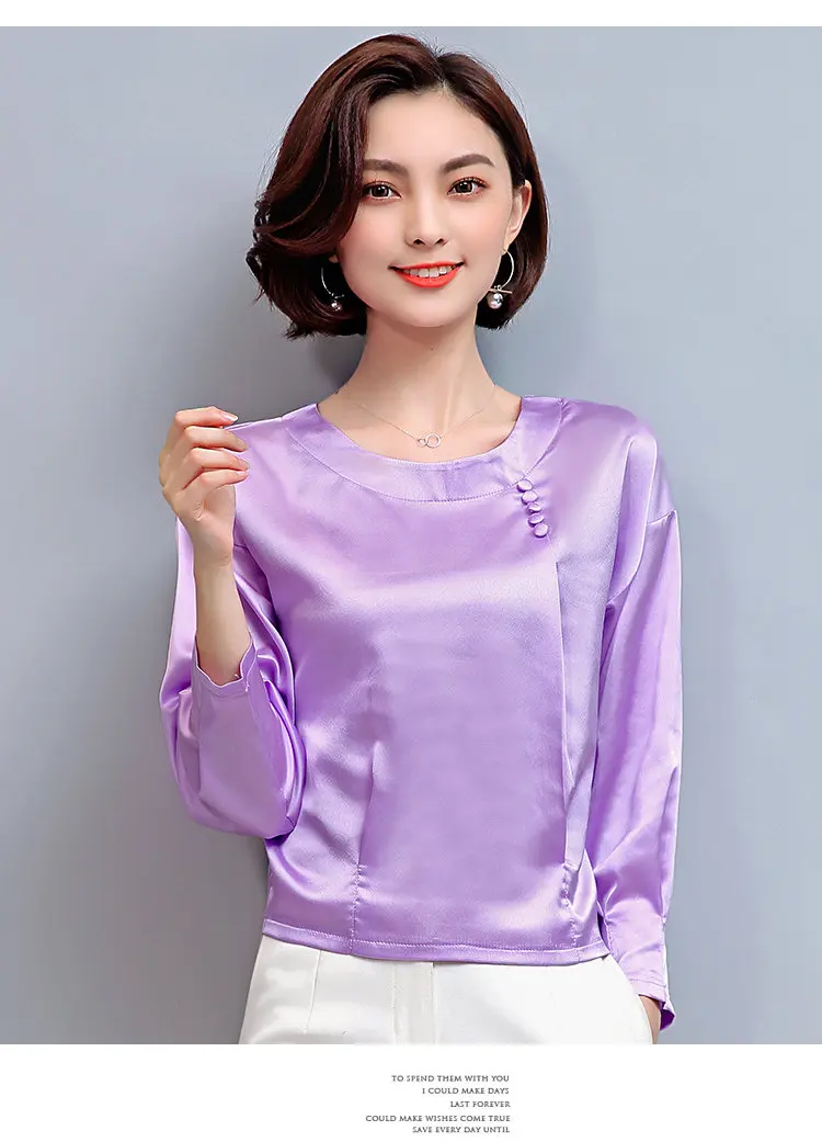 7 Colors New Winter Autumn Slik Blouse Women 2019 Long Sleeve Plus Size Shirts Femme Tops Fashion Casual Chiffon Blusas Mujer (11)