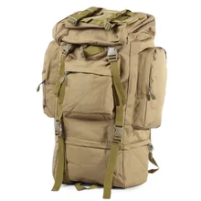 65L Men Outdoor Army Military Tactical Bag Backpack Large Size Camping Hiking Rifle Bag Trekking Sport