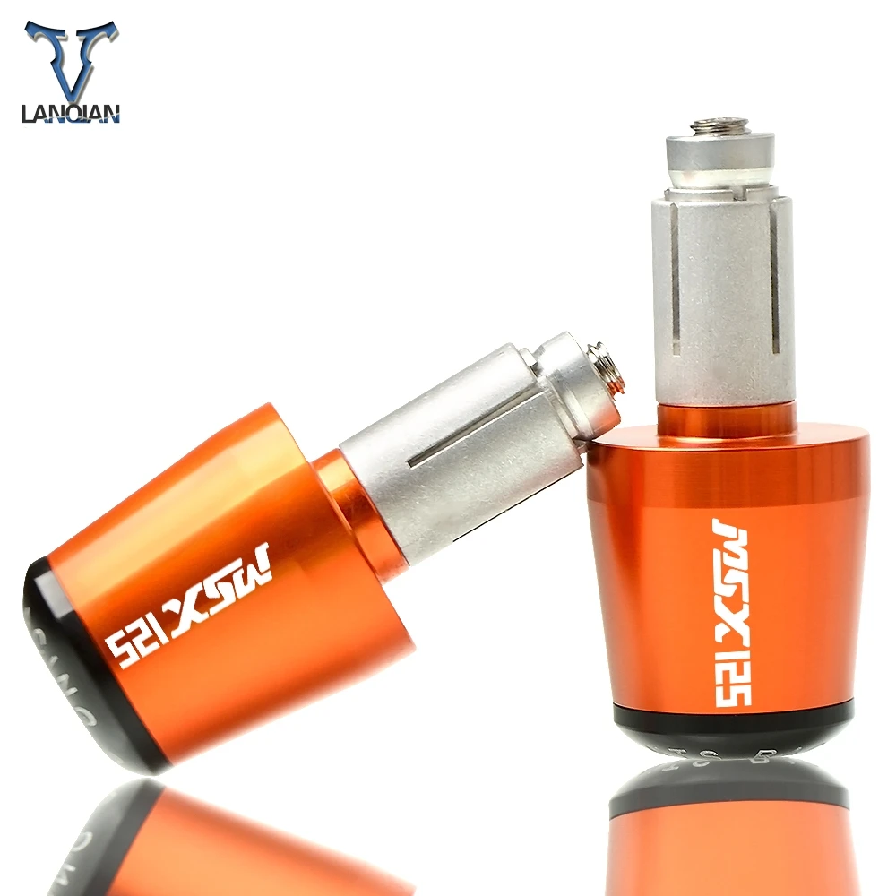 Motorcycle Handle Bar End Grips Cap Caps Plug Slider For Honda MSX125 MSX 125 2014 2015 2016 2017