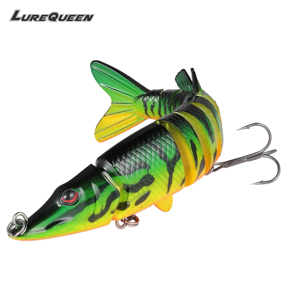 12cm 20g Artificial Pike bait 9 Multi Jointed Fishing Lures Swimbait