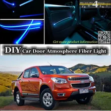 Для Holden Колорадо интерьер окружающего света настройки атмосферу Волокно оптическое Ленточные огни внутри двери Панель освещение не EL свет