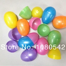 Перламутровые цветные пластиковые яйца для фотосъемки Христос воскрес с пасхальными яйцами для подарочной коробке 6x4 см 50 шт./лот