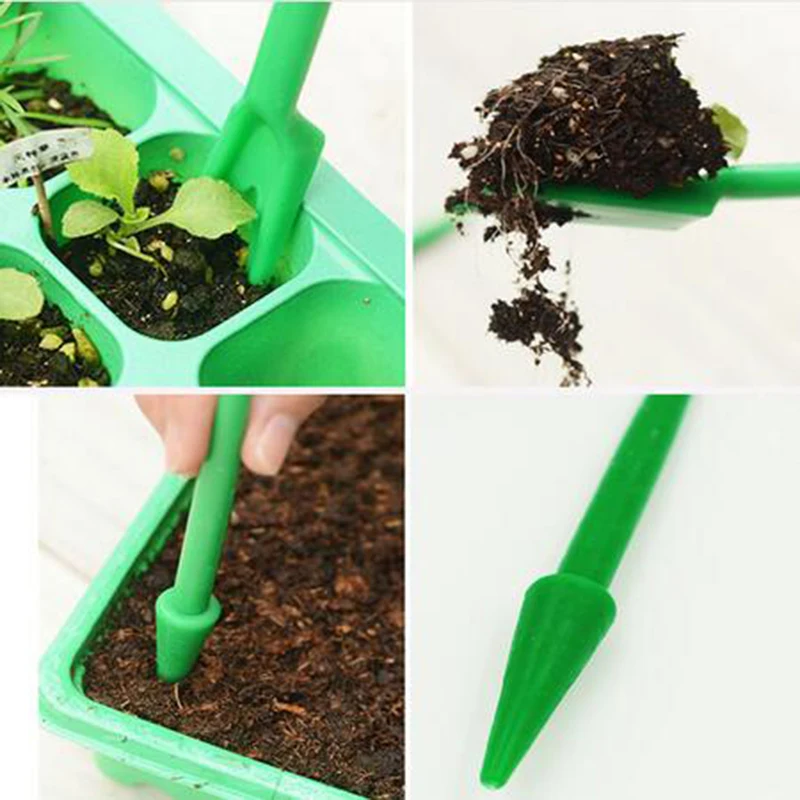 

4PCS Seedling Transplanter Perforator Seeder Cutter Mini Garden Succulent Kit Adjustable Seeder Gardening Sowing Machine