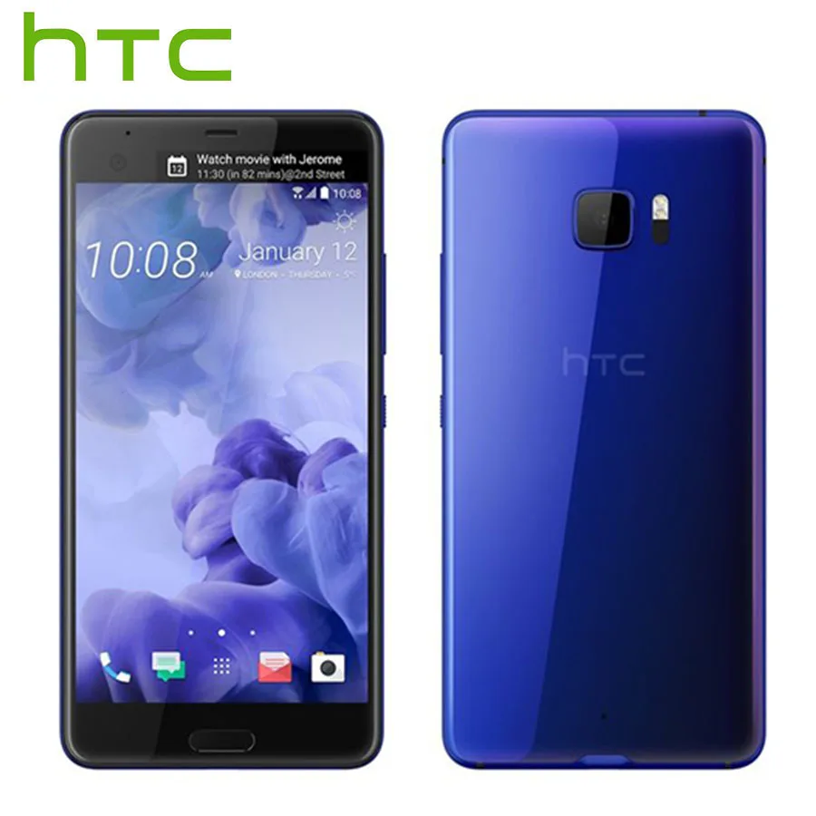 Мобильный телефон htc U Ultra 4G LTE, 5,7 дюймов, две sim-карты, 4 ГБ, 64 ГБ, четырехъядерный процессор Snapdragon821, 2560x1440, смартфон DualView Android