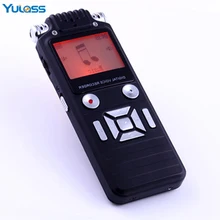 Yulass 8GB Digital Voice Recorder Dictaphone Large Black Professional Business Portable Dual-core USB Audio Recorder Of MP3/WAV