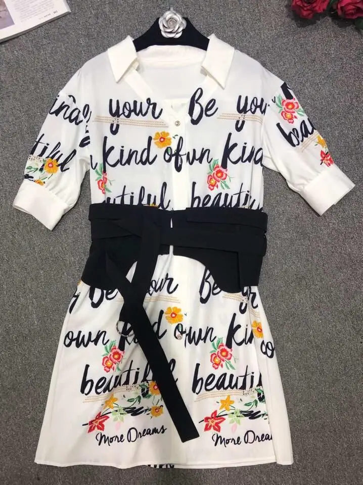 

WD06450 High quality New Fashion Women 2019 Summer Dress Luxury famous Brand European Design party style dress