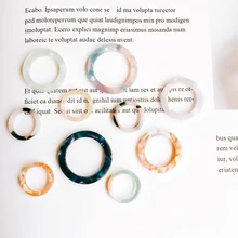 Круглый Круг кольцо форма смолы пластик уксусная кислота Серьги капли Diy Материал кулон ожерелье серьги Подвески компоненты ювелирных изделий 10 шт