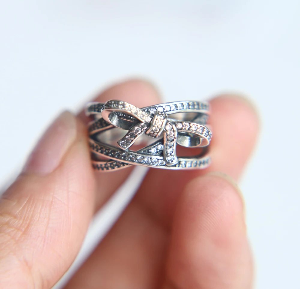 Prix pour Argent Anneaux Pour Les Femmes Compatible Avec Bijoux en argent 100% 925 En Argent Sterling pave cz mignon noeud papillon fille anneau Prix pour Argent Anneaux Pour Les Femmes Compatible Avec Bijoux en argent 100% 925 En Argent Sterling pave cz mignon noeud papillon fille anneau