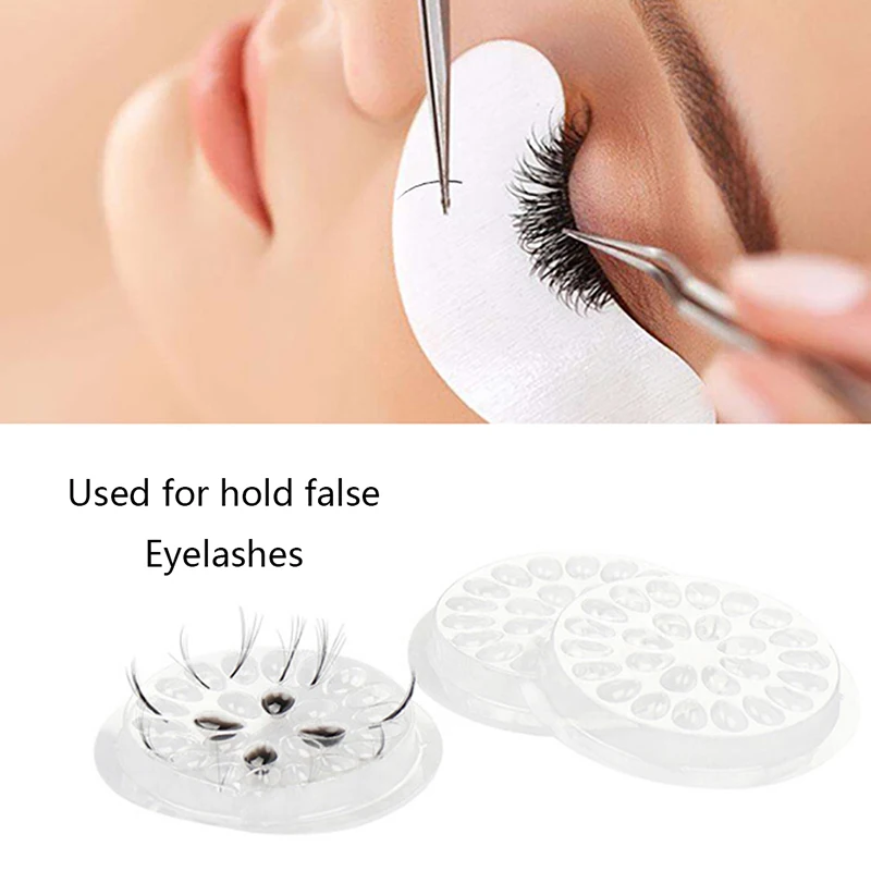 

5/30pcs Adhesive Pallet Eyelash Extension Glue Pads Stand On Eyelash Plastic Glue Holder Eyelash Glue Holder Gasket
