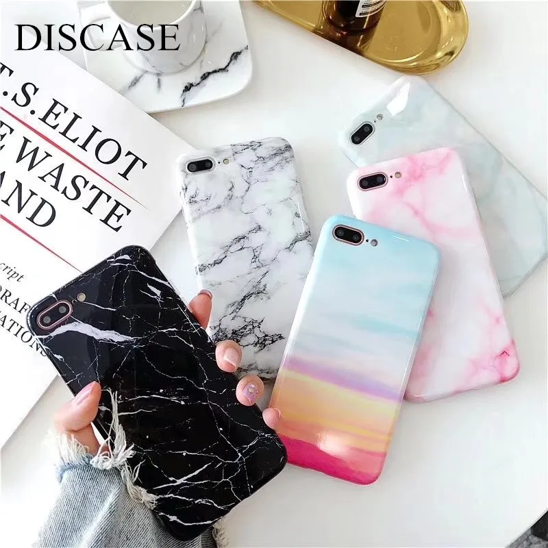 

DISCASE Phone Case For iphone 6 6s 6plus 7 7plus 8 8plus For iphone X Hot Scratch Color Bright High Quality Phone Case Cover