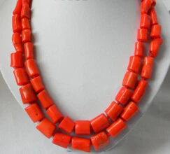 

huij 004828 11mmx14mm Baroque Branch Coral Necklace