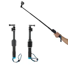 High quality selfie stick for gopro hero 4/3+/3 36cm-98cm waterproof monopod for gopro hero and xiaoyi SJCAM action camera