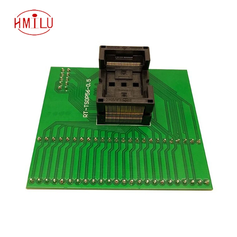 

New TSOP56 Opentop Programming Socket IC Test Socket Flash Burn in Socket Adapter High Quality Eletronic for RT809H programmer