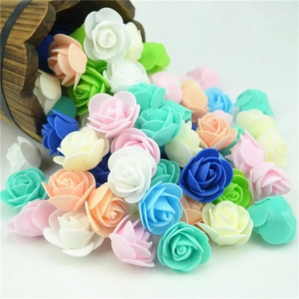 

16 Colors 10pcs/Pack Or 40pcs/Pack Artificial Flower Mini Cute Rose Handmade Home Wedding Party Beautiful Decoration