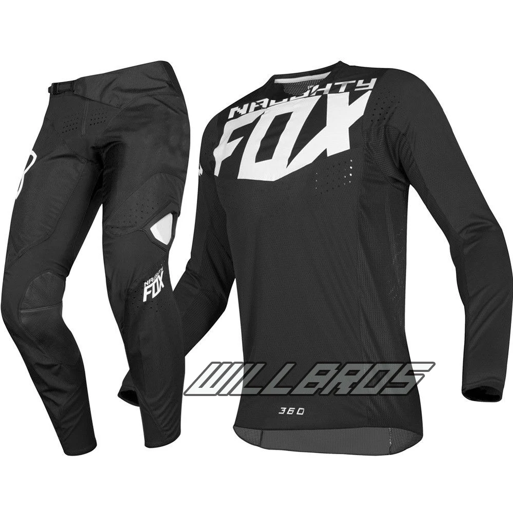 

MX 360 Kila Jersey Pants Motocross Dirt bike MTB ATV Adult Racing Gear Set Black