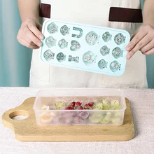 17 полости льда Куб лоток лоток для кубиков льда дома холодильник с крышкой горячий Желейный напиток льда шаблон подарок кухонные инструменты