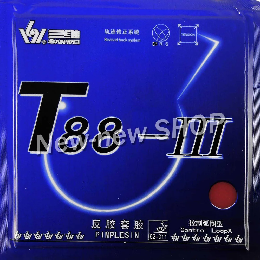 Sanwei T88 III 3 Пип In резина для настольного тенниса с губкой|pingpong rubber|sanwei t88-iiitable tennis |