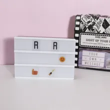 Novelty A6 Size DIY Light Box Expressions Letters 90 Cards Valentine's Day Wedding Party Decoration USB Rechargeable 16x11x5CM Novelty A6 Size DIY Light Box Expressions Letters 90 Cards Valentine's Day Wedding Party Decoration USB Rechargeable 16x11x5CM