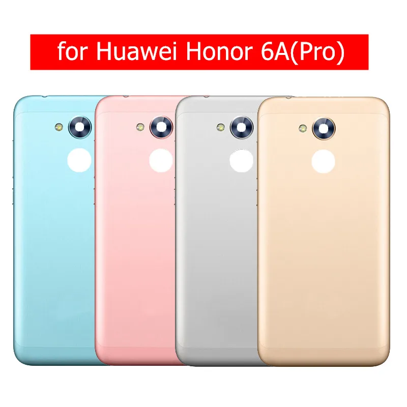 

Battery Back Cover for Huawei Honor 6A Play Rear Housing Metal Rear Door Camera Glass Lens Side Button Repair Spare Parts