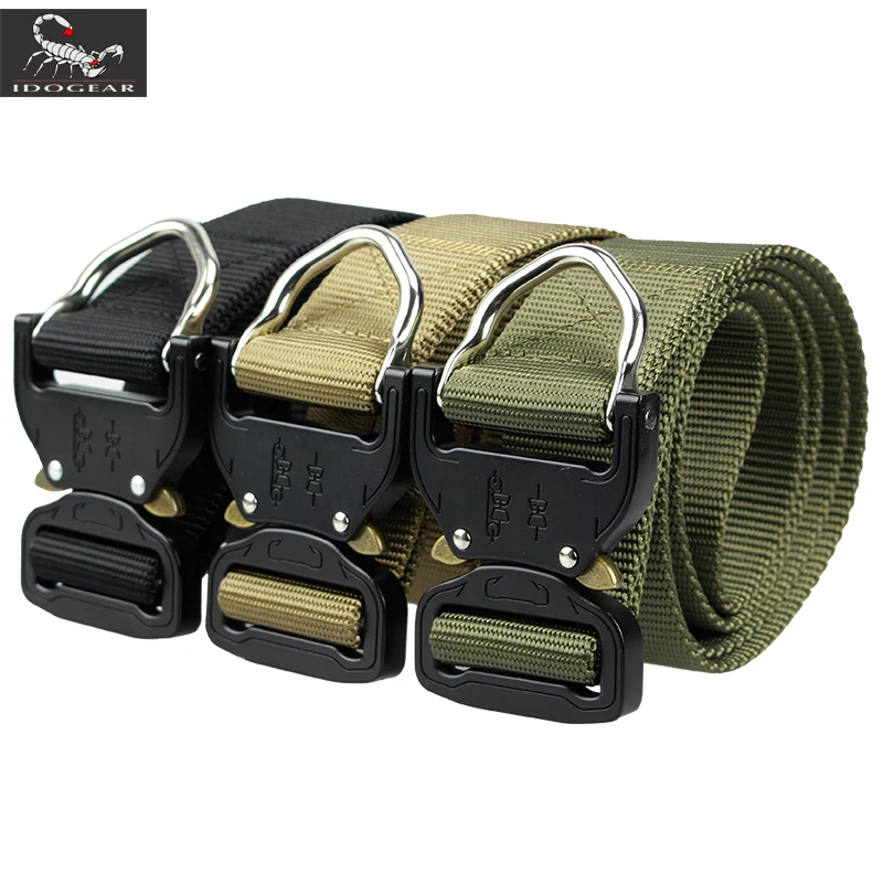 IDOGEAR Riggers Belt Quick Release 1.5 Inch Tactical D Ring Airsoft IG