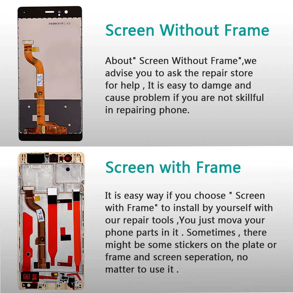 Huawei 5,2 дюймов ЖК-дисплей для huawei P9 EVA-L09 EVA-L19 1920*1080 кодирующий преобразователь сенсорного экрана в сборе рамка со стеклянной пленкой инструменты