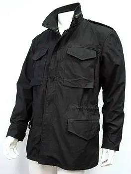 

US SWAT Tactical M65 M-65 Field Jacket Coat Black BK