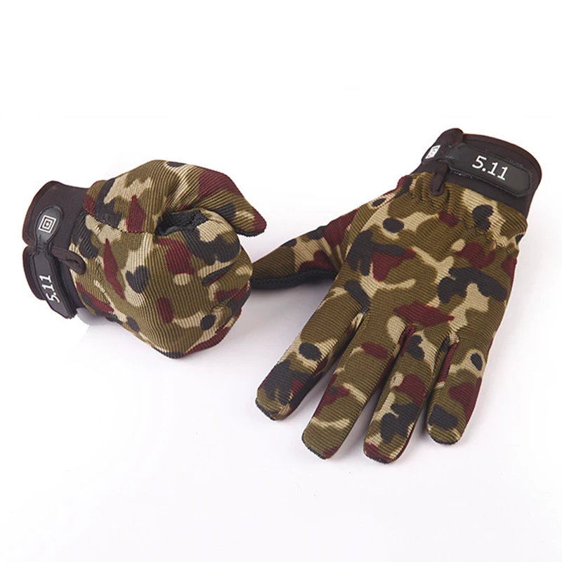 Men Outdoor Sports Mittens Camouflage Airsoft Shooting Hunting Full Finger Gloves