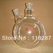 3000 мл(3l) круглым дном Колбы лабораторные, 2 шея, тяжелая стена, с 24/29 совместное