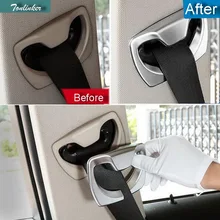 Tonlinker из 2 предметов автомобиль DIY АБС-пластик хром b-колонна ремень световой короб автомобильный чехол наклейки для Bmw 3 5 серии 320li x5 3GT 428i