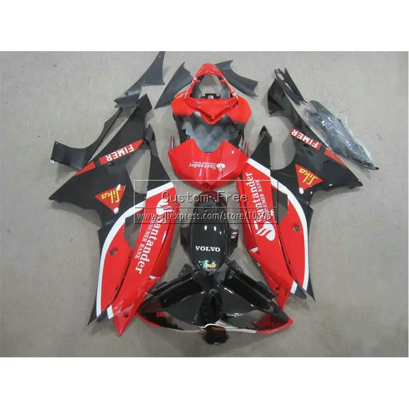 Прессформа впрыски настроить обтекатель комплект для Ямаха YZF R6 в YZFR6 2008 2009-2014 08-14 черный красный Сантандер обтекатели комплект JL22 Прессформа впрыски настроить обтекатель комплект для Ямаха YZF R6 в YZFR6 2008 2009-2014 08-14 черный красный Сантандер обтекатели комплект JL22