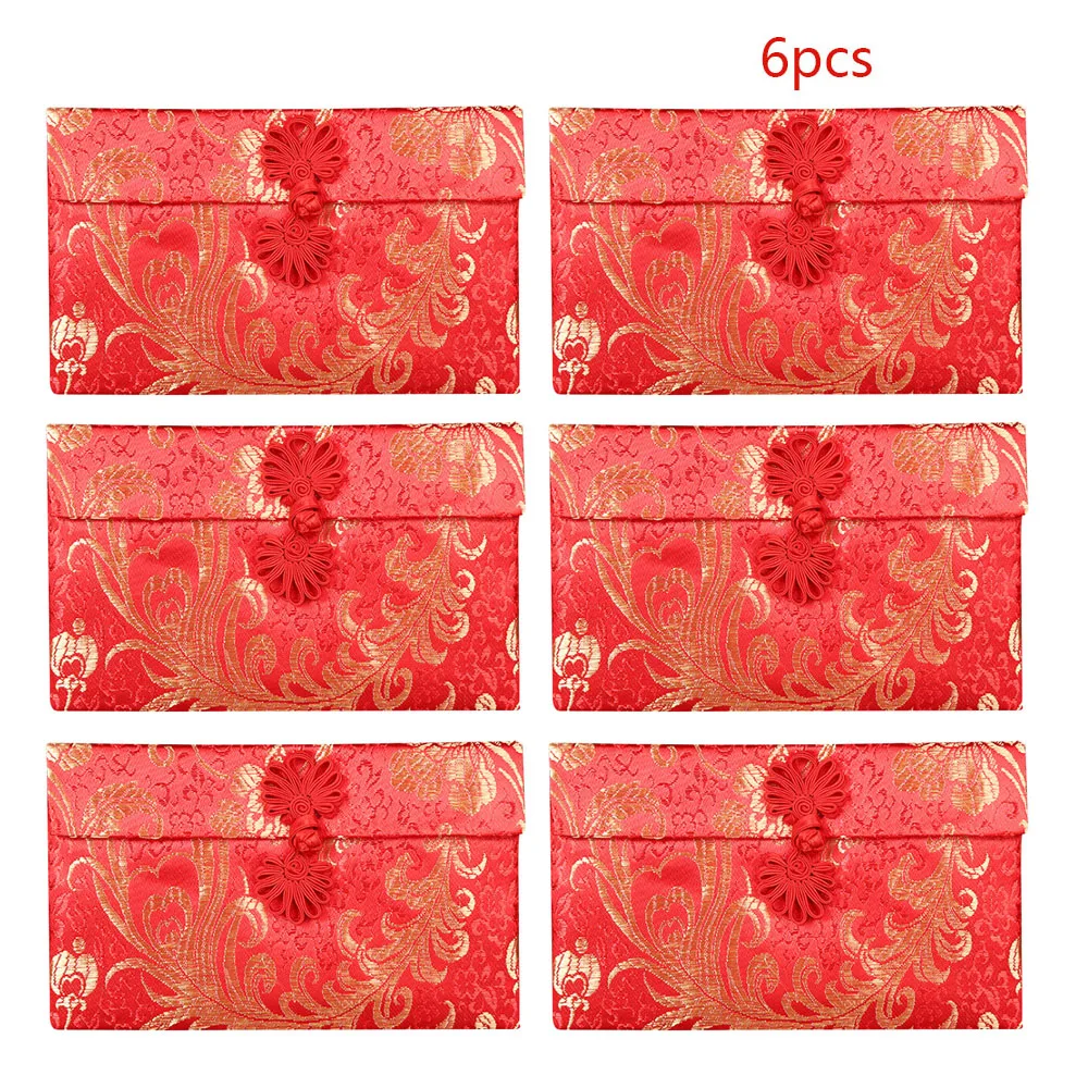 6 шт. большой красный конверт счастливый мешок денег новоселье Свадьба ...