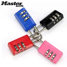 Master Lock 3 Digit Combination Password Security Lock Suitcase Luggage Coded Lock Zinc Alloy Cupboard Cabinet Locker Padlock 3 digit compact padlock assorted color