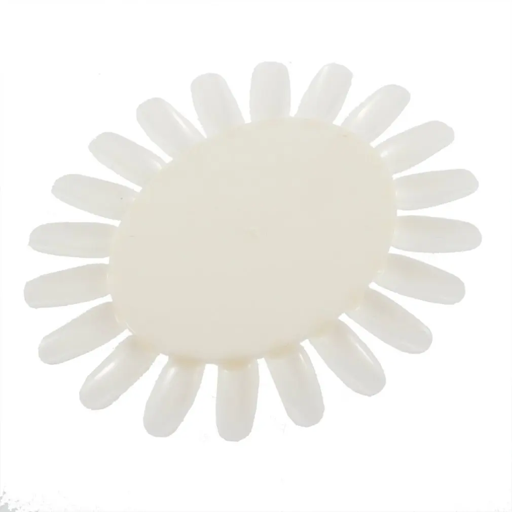 

1 pc disk Nail color swatches colour palette False Nail Tips Art Display Color Chart Practice Round Wheel Board DIY Makeup Tool