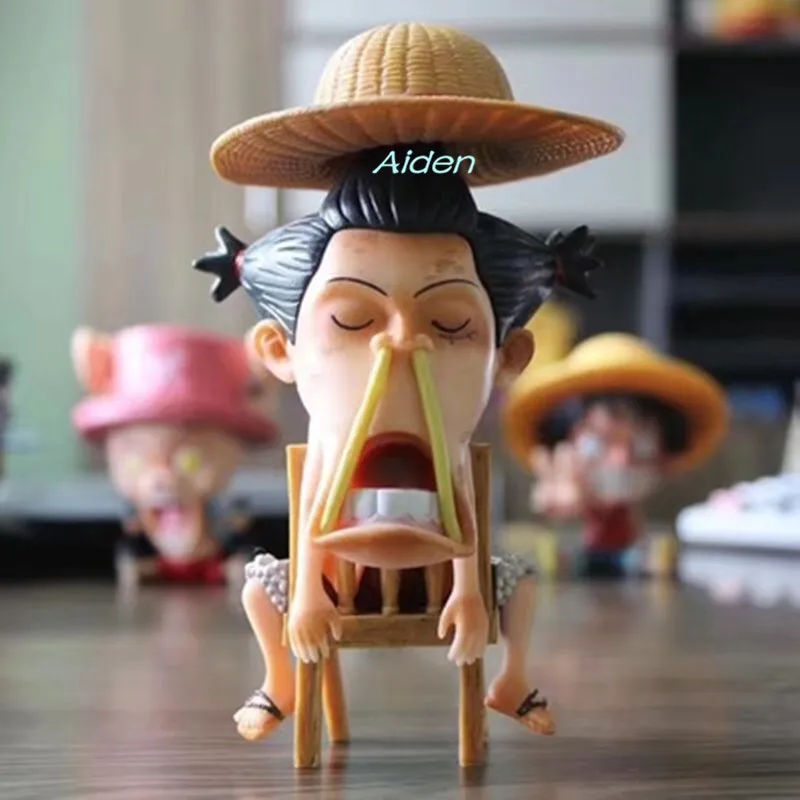 7 "ONE PIECE статуя соломенная шляпа Пираты бюст Обезьяна D. луффи Roronoa Зоро полная длина портрет анимационная фигурка GK игрушка 19 см Z572