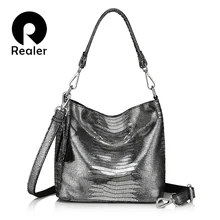 Por Cow Print Handbags Lots From Realer Women Handbags Genuine Leather Crossbody Shoulder Bags Female Animal Prints Messenger Hobos Las Small