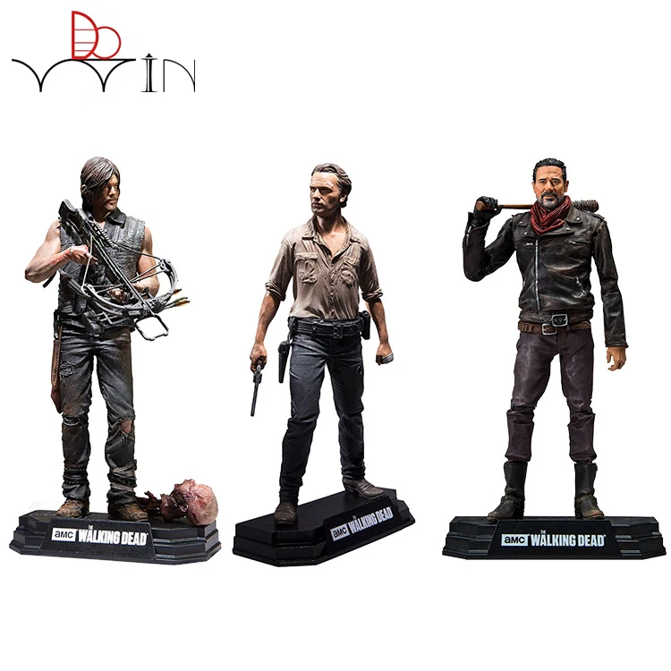 

Dowin7" 18cm the walking dead negan Rick Grimes Daryl Dixon PVC Action Figure Collectible Model for childrens Toy