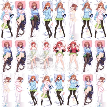 

2019-Jan update Anime The Quintessential Quintuplets Nakano Itsuki Dakimakura Pillow Cover Case Hugging Body Pillowcase