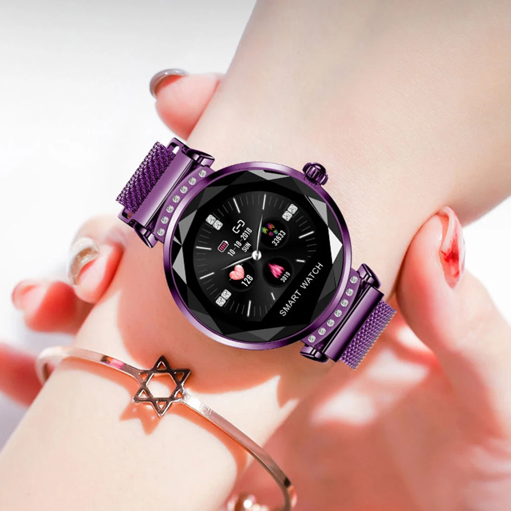 

2019 Women Smart Watches Fashion Digital Wristwatches Blood Pressure Heart Rate Monitoring Wristband Lady Watch