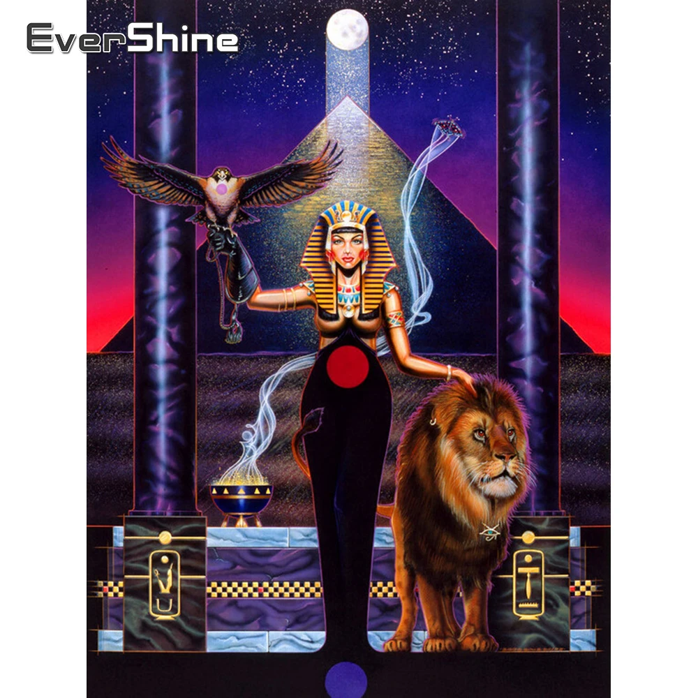 

EverShine Diamond Embroidery Full Display Girls Rhinestones Pictures Diamond Painting New Square Stones Portrait Home Decoration