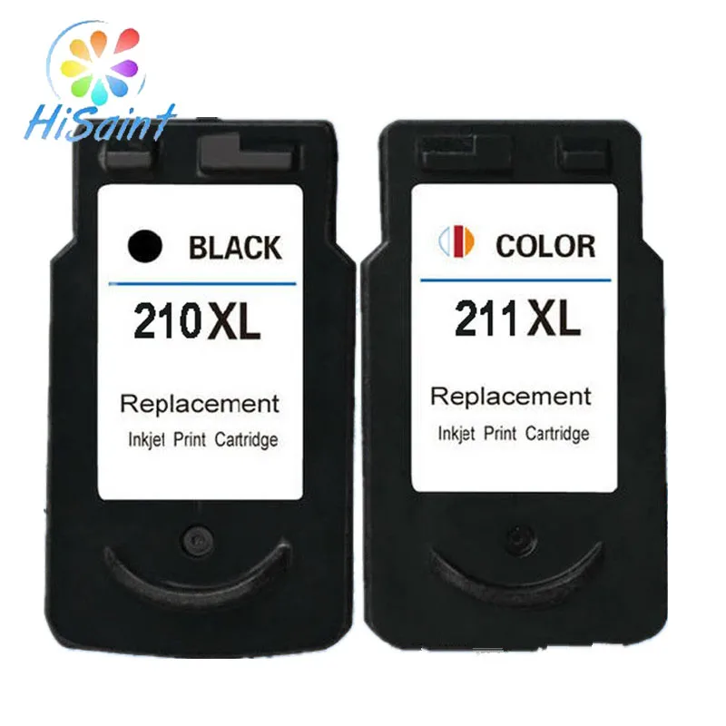 Hisaint 1 set recarga de tinta cartucho para canon PG 210XL CL 211XL para  Canon MP240 MP250 MP280 MP480 MP490 MP495 tinta PG210 CL211 210|ink  cartridge|ink cartridge for canoncartridge for canon -