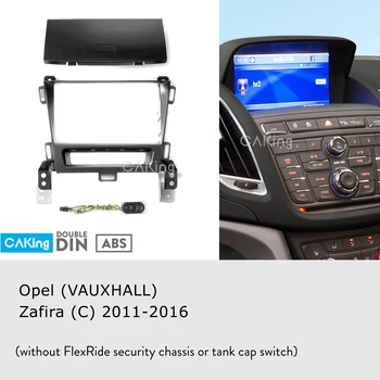 

Double Din Car Fascia Radio Panel for Vauxhall Zafira (C) 2011-2016 Dash Kit Install Facia Plate Cover Adapter Bezel Trim