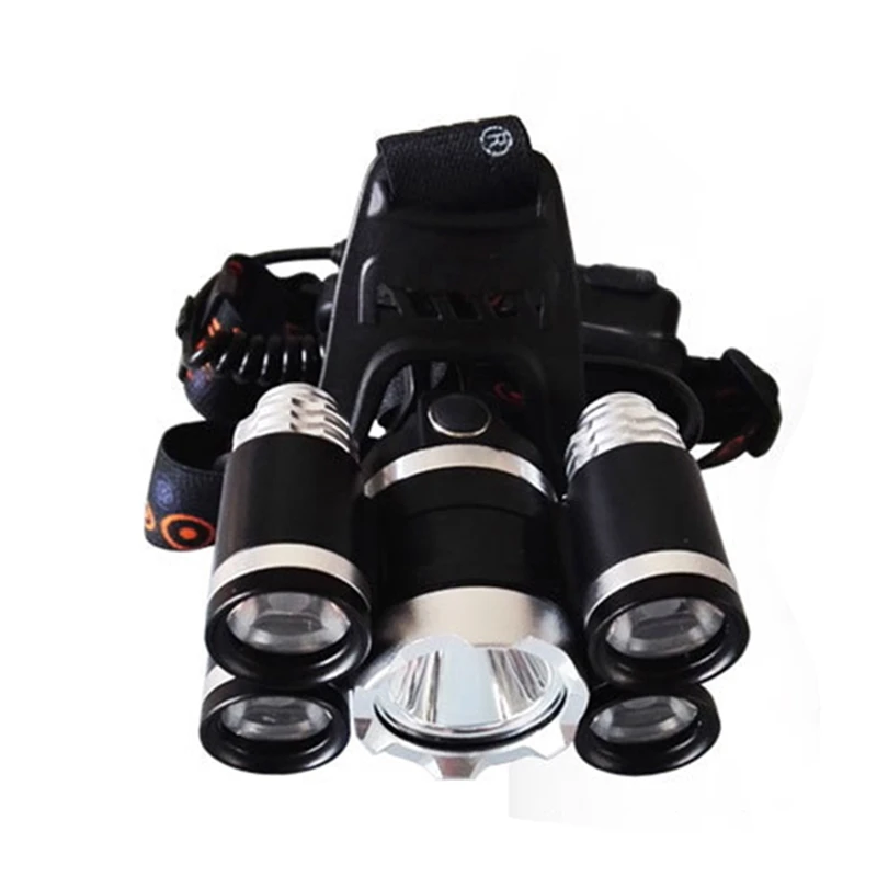 

Headlamp 5 T6 LED Super Bright Rechargeable Water Resistant Adjustable Headlight Head Lamp For Camping Fishing Cycling