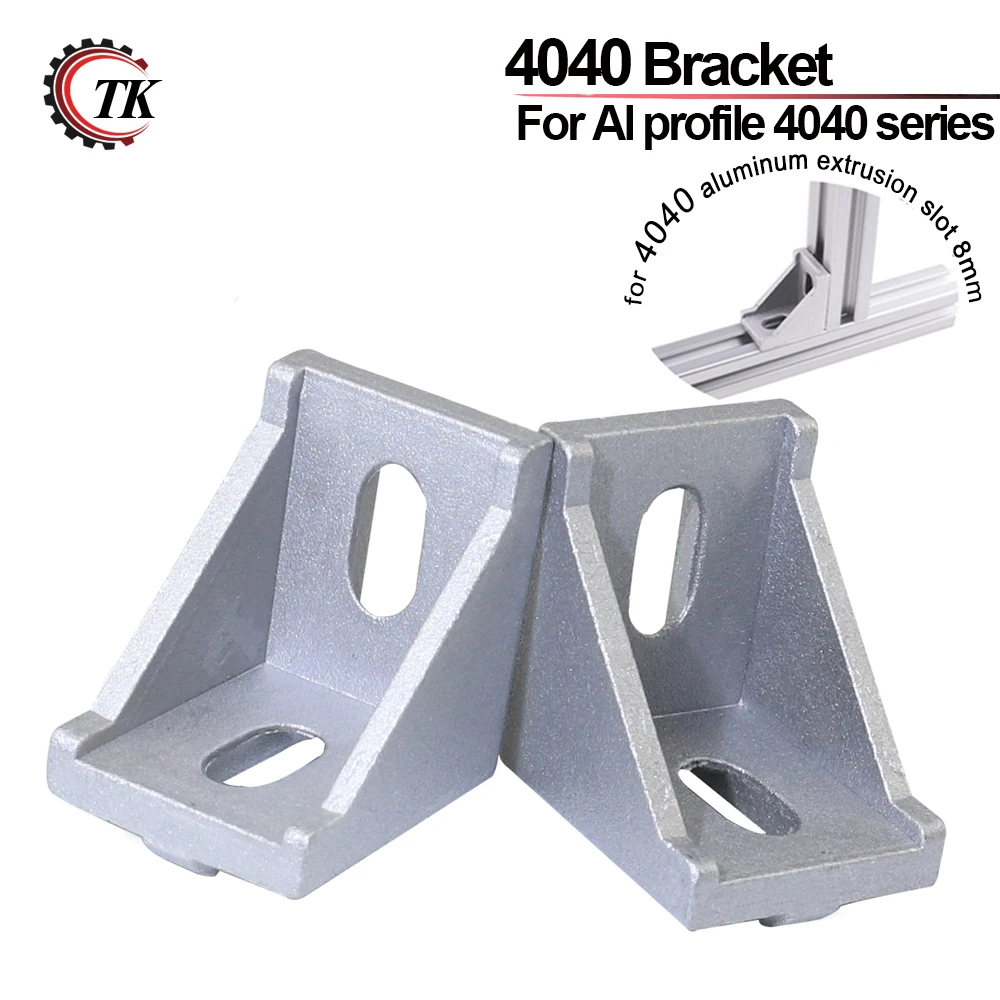 

4040 Corner Fitting 40x40 Home Decorative Angle BracketsAluminum Profile Accessories connector Gusset Plate