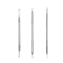 Игла для удаления прыщей 3 шт. прыщей дефектов экстрактор угрей и комедонов набор инструментов для удаления